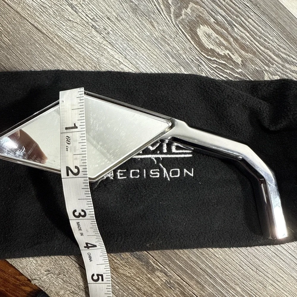 Acme Precision Bike Mirror Chrome Diamond Shaped Bicycle Side Mirror